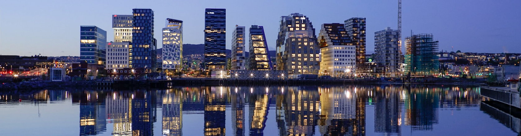Norway skyline at night